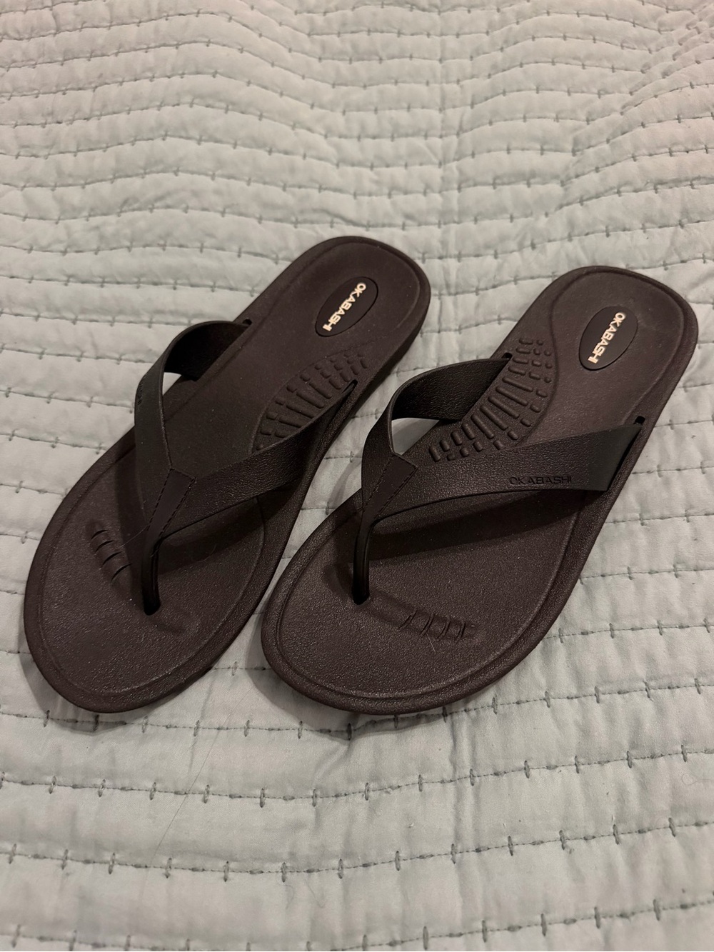 Okabashi Women's Black Flip-Flop Sandals